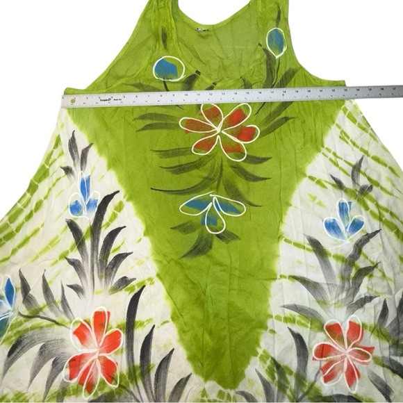 FREE SIZE Brush Printed Umbrella Dress / Beach Cover-Up - Free Size - Picture 7 of 13